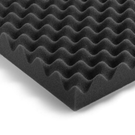 Zelfklevend Noppenschuim, Dikte 40 mm, 1000 x 2000 mm, -6,4 dBA (geluidabsorberende plaat)